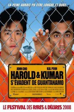 Affiche du film Harold et Kumar s'évadent de Guantanamo (Harold And Kumar Escape From Guantanamo Bay) en streaming