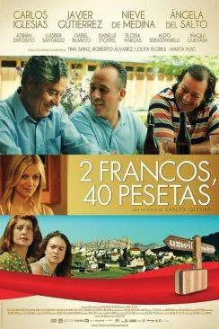 poster 2 francos, 40 pesetas