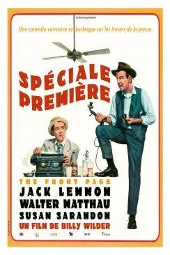 poster film Spéciale premiaprèsre (The Front Page)