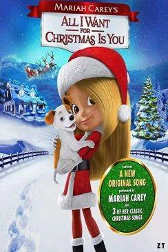 poster film Mon plus beau cadeau de Noel (Mariah Carey's All I Want For Christmas Is You)