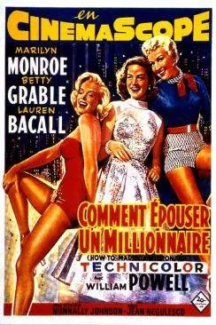 poster film Comment épouser un millionnaire (How to Marry a Millionaire)